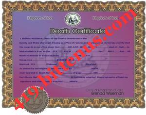 419Death Certificate